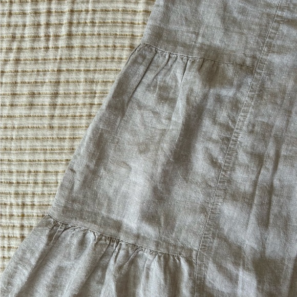 Ultra wide leg 100% linen tiered pants - Picture 2 of 4